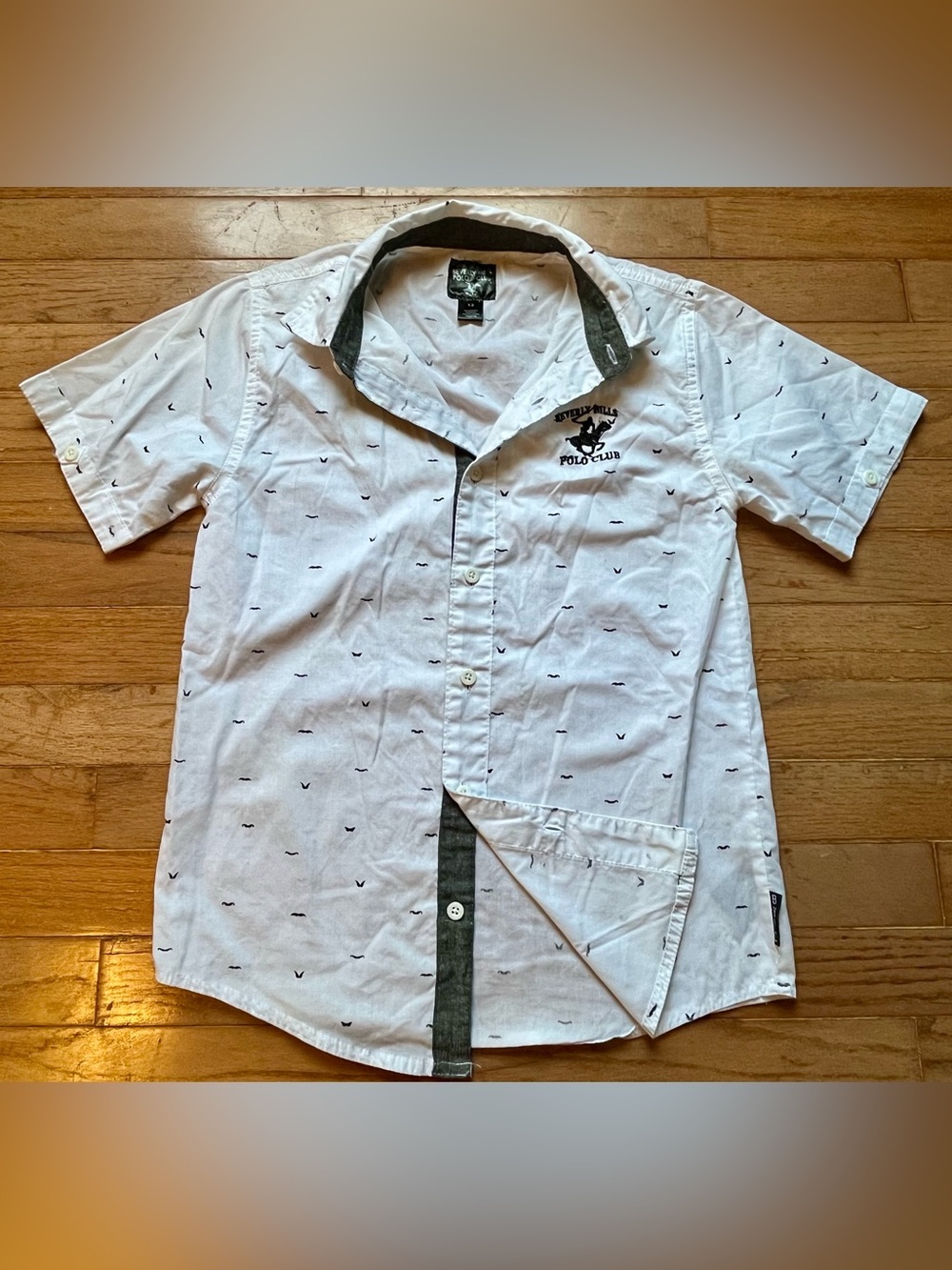 Boy’s BHPC Mustache Button Down Top